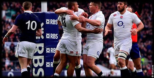 England Scotland RBS 6 Nations 2015 Calcutta Cup winners